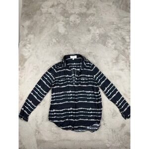 Cloth & Stone Anthropologie Tie Dye Button Down Shirt‎ Relaxed Fit Size M Relax